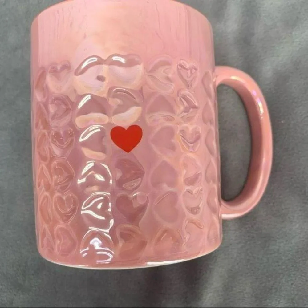 Season Of Love Pink Heart Ceramic Mug‎